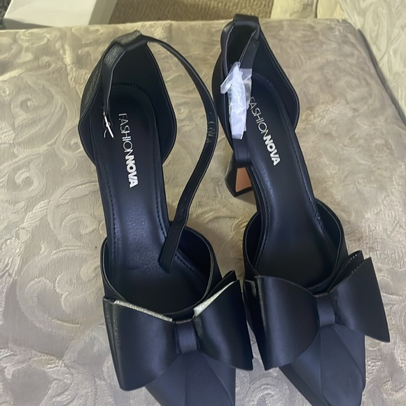 Alivia Platform Embellished Bow Pumps - Picture 3 of 4